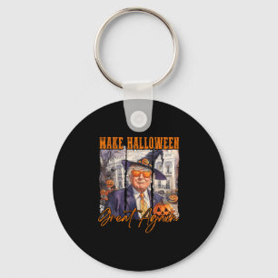 Halloween Trump Make Halloween Great Pumpkin Trump Key Ring