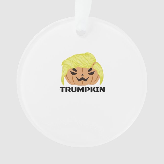 Halloween Trumpkin Classic Ornament (Front)