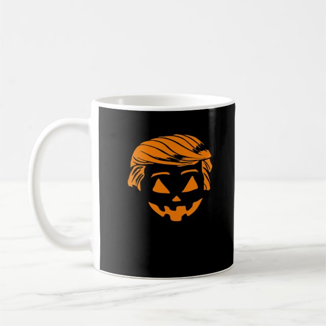 Halloween Trumpkin Costume Coffee Mug (Left)
