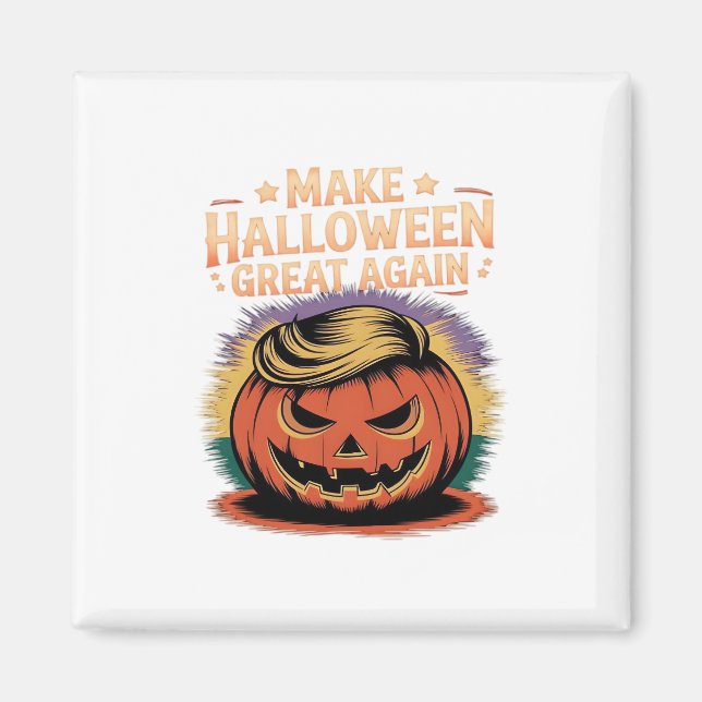 Halloween Trumpkin Design Magnet (Front)