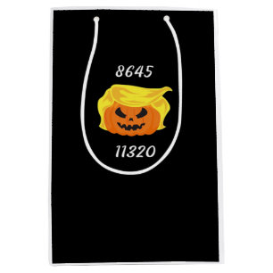 Halloween Trumpkin Design  Medium Gift Bag