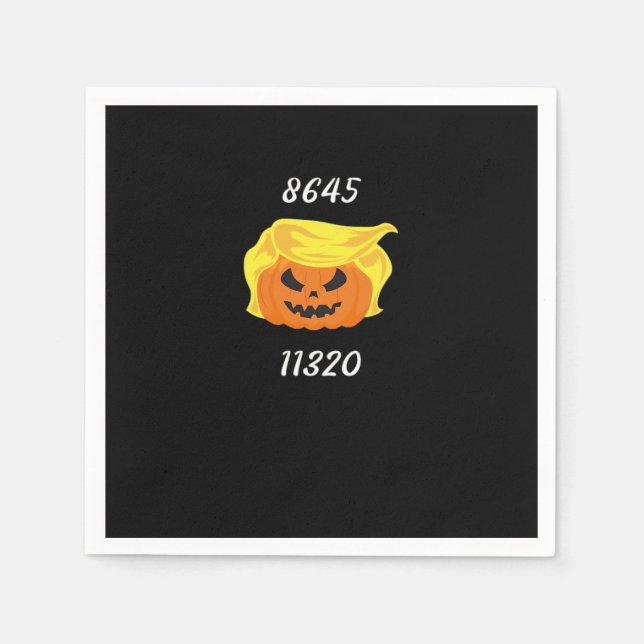 Halloween Trumpkin Design  Napkin (Front)