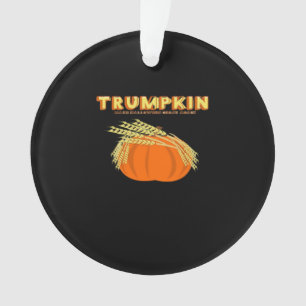 Halloween Trumpkin Donald Funny Pumpkin Make Hallo Ornament