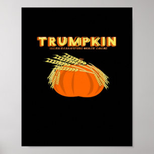 Halloween Trumpkin Donald Funny Pumpkin Make Hallo Poster