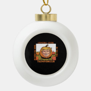 Halloween - Trumpkin Election Classic Ceramic Ball Christmas Ornament