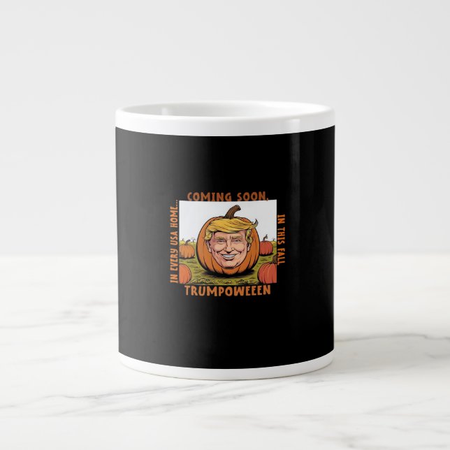 Halloween -  Trumpkin Election Classic Large Coffee Mug (Front)