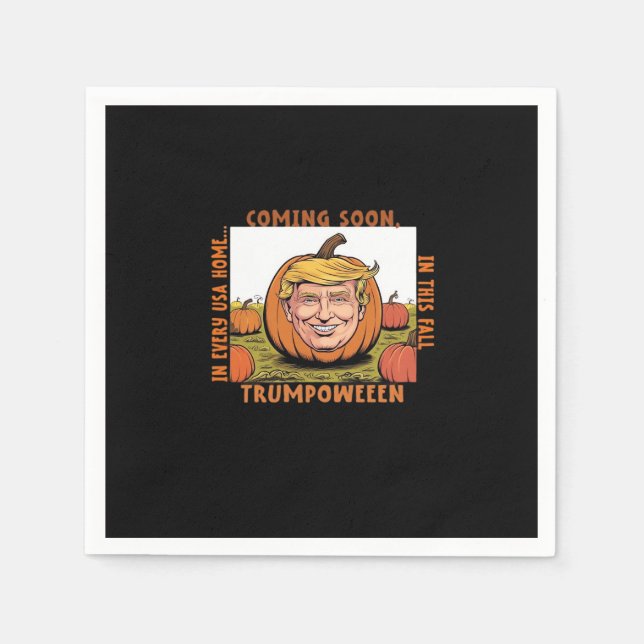 Halloween -  Trumpkin Election Classic Napkin (Front)