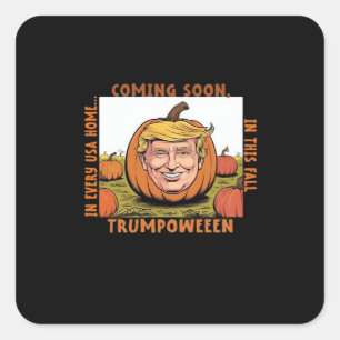 Halloween -  Trumpkin Election Classic Square Sticker