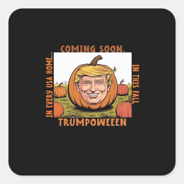 Halloween -  Trumpkin Election Classic Square Sticker (Front)