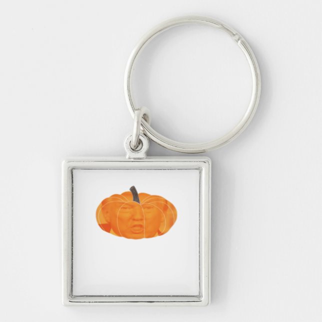 Halloween Trumpkin Extra  Classic Key Ring (Front)