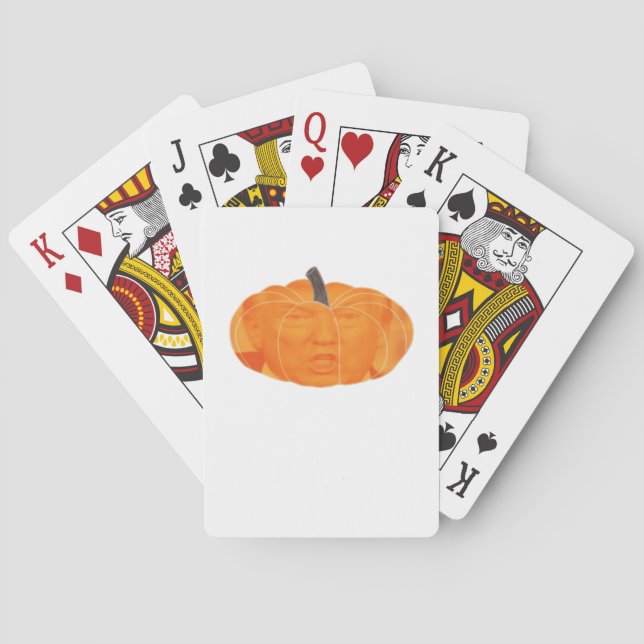 Halloween Trumpkin Extra  Classic Playing Cards (Back)