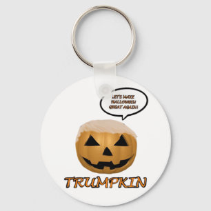 Halloween Trumpkin Fitted Key Ring