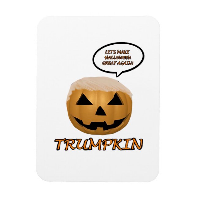 Halloween Trumpkin Fitted Magnet (Vertical)