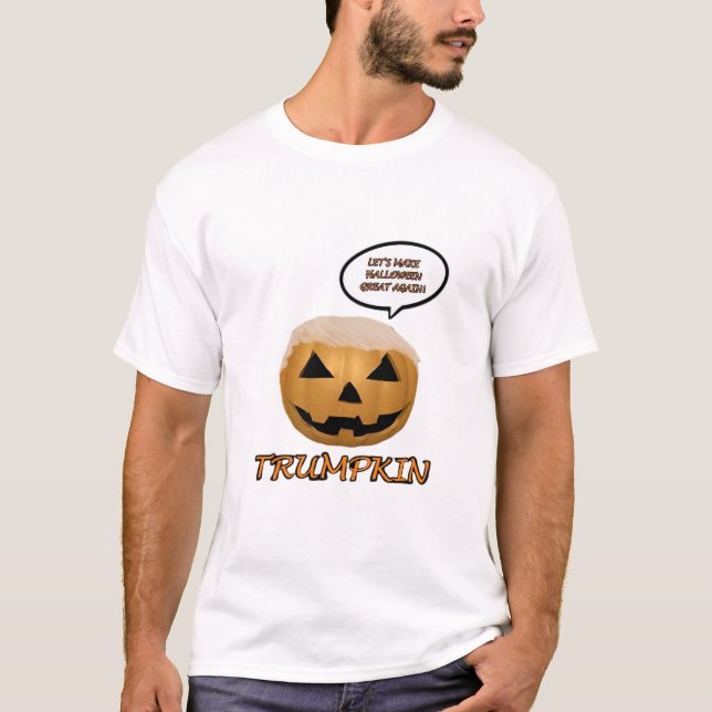 Halloween Trumpkin Fitted T-Shirt (Front)