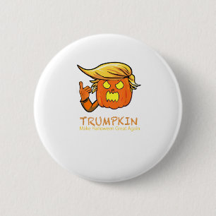 Halloween Trumpkin Funny – Classic Costume Design 6 Cm Round Badge