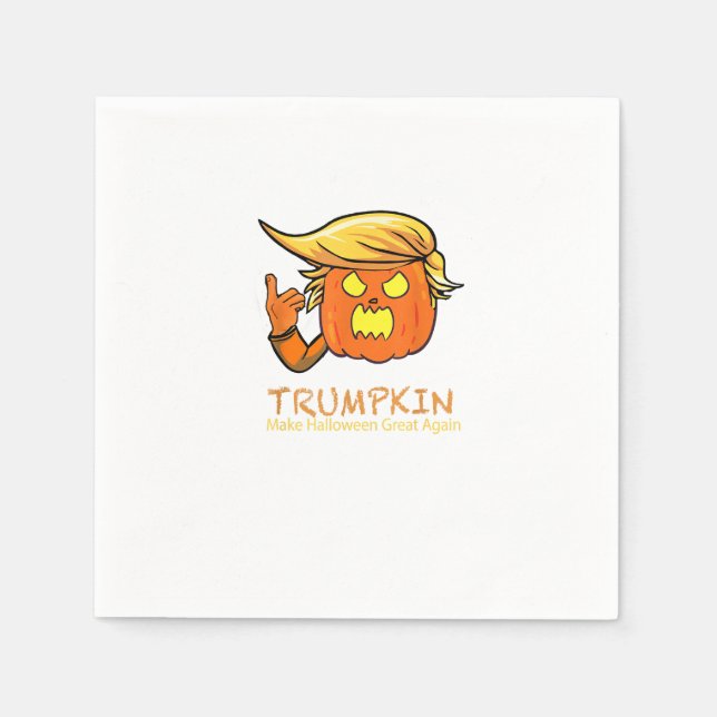 Halloween Trumpkin Funny – Classic Costume Design Napkin (Front)