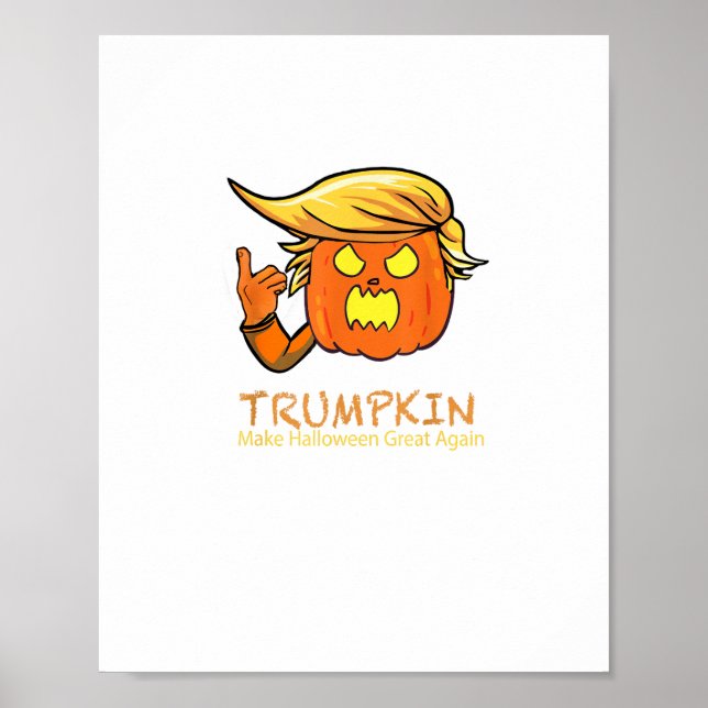 Halloween Trumpkin Funny – Classic Costume Design Poster (Front)