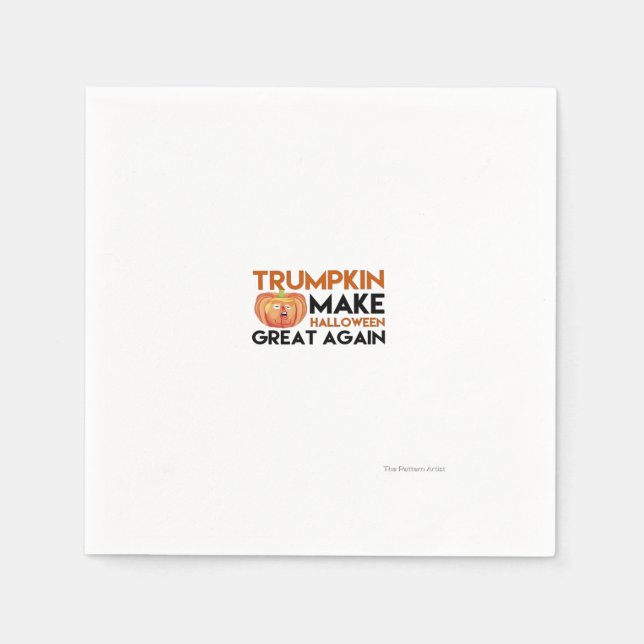 Halloween Trumpkin Funny – Classic Maga Costume De Napkin (Front)