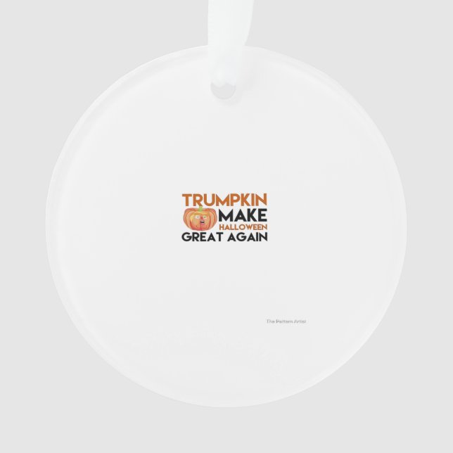 Halloween Trumpkin Funny – Classic Maga Costume De Ornament (Front)