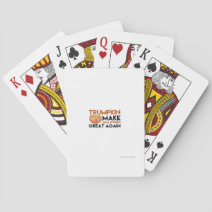Halloween Trumpkin Funny – Classic Maga Costume De Playing Cards