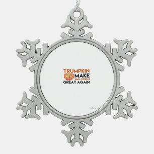 Halloween Trumpkin Funny – Classic Maga Costume De Snowflake Pewter Christmas Ornament