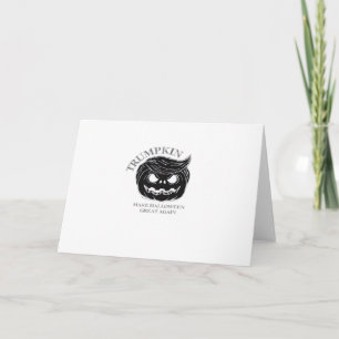 Halloween Trumpkin  Funny & Cute Halloween Costume Card