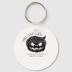 Halloween Trumpkin  Funny & Cute Halloween Costume Key Ring