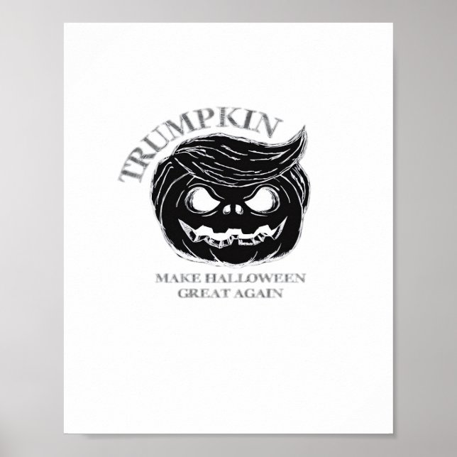 Halloween Trumpkin  Funny & Cute Halloween Costume Poster (Front)