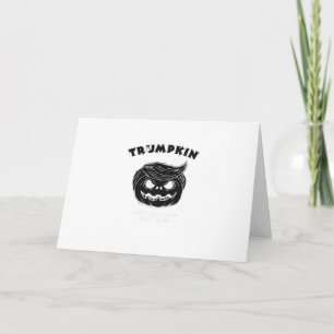 Halloween Trumpkin  Funny Halloween Costume Card