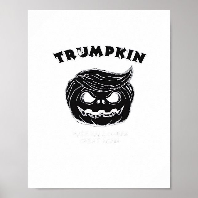 Halloween Trumpkin  Funny Halloween Costume Poster (Front)