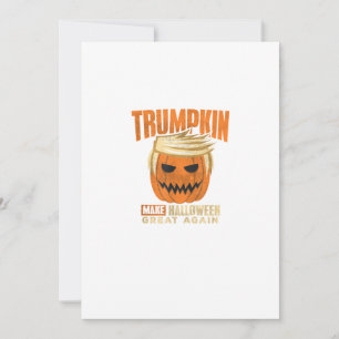 Halloween Trumpkin Funny Make America Great Holiday Card