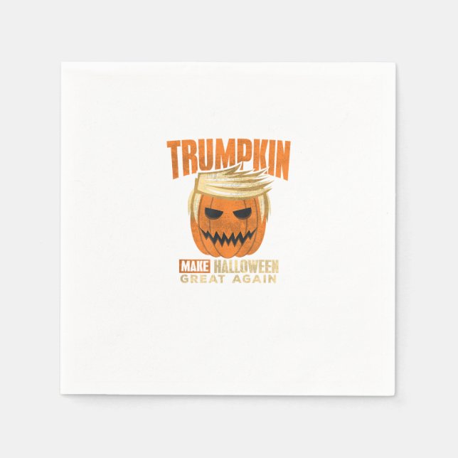 Halloween Trumpkin Funny Make America Great Napkin (Front)