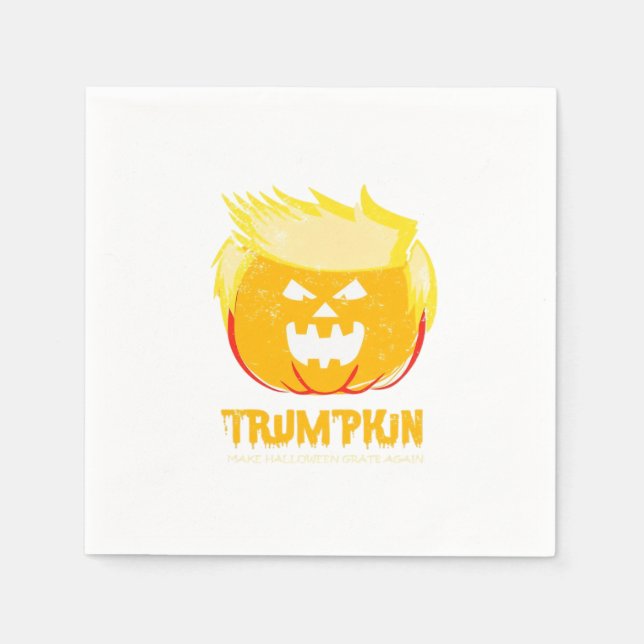 Halloween Trumpkin Funny Napkin (Front)