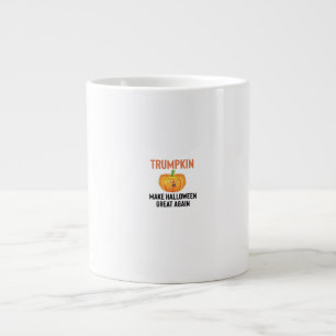 Halloween Trumpkin – Funny Pumpkin Graphic for Hal Large Coffee Mug
