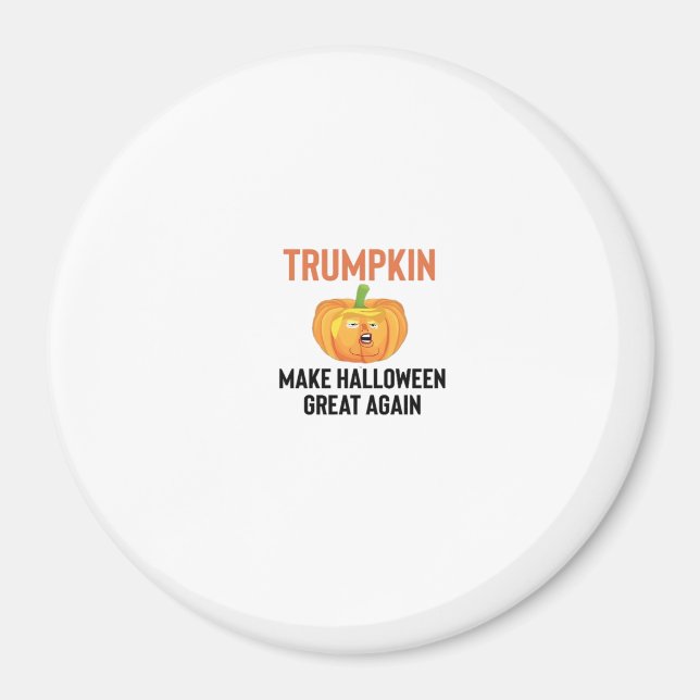 Halloween Trumpkin – Funny Pumpkin Graphic for Hal Magnet (Front)