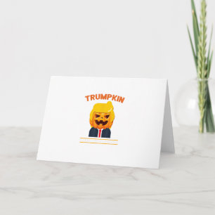 Halloween Trumpkin Funny Pumpkin Halloween Card