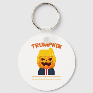 Halloween Trumpkin Funny  Pumpkin Halloween Key Ring