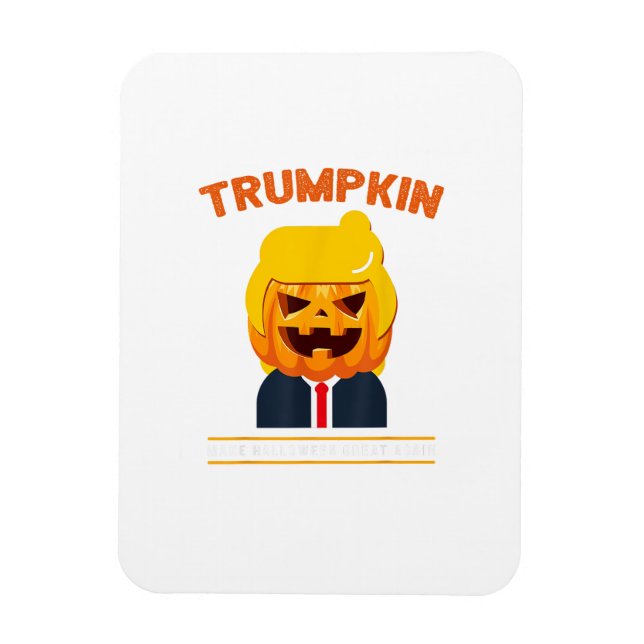 Halloween Trumpkin Funny  Pumpkin Halloween Magnet (Vertical)