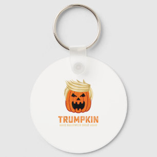 Halloween Trumpkin Funny – Spooky Parody Slogan Key Ring