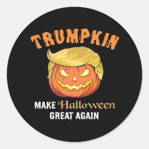 Halloween Trumpkin - Make Halloween Great Again Classic Round Sticker