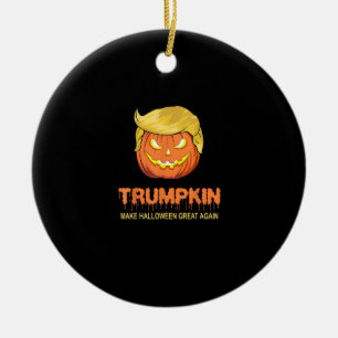 Halloween Trumpkin - Make Halloween Great Again De Ceramic Tree Decoration