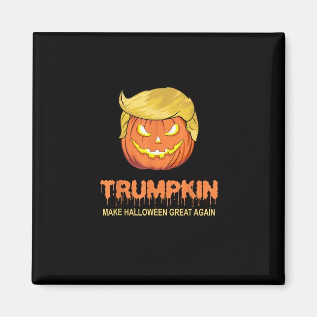 Halloween Trumpkin - Make Halloween Great Again De Magnet (Front)
