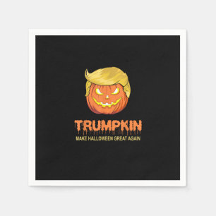 Halloween Trumpkin - Make Halloween Great Again De Napkin