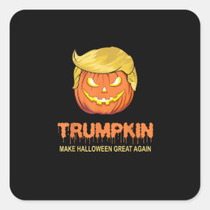Halloween Trumpkin - Make Halloween Great Again De Square Sticker