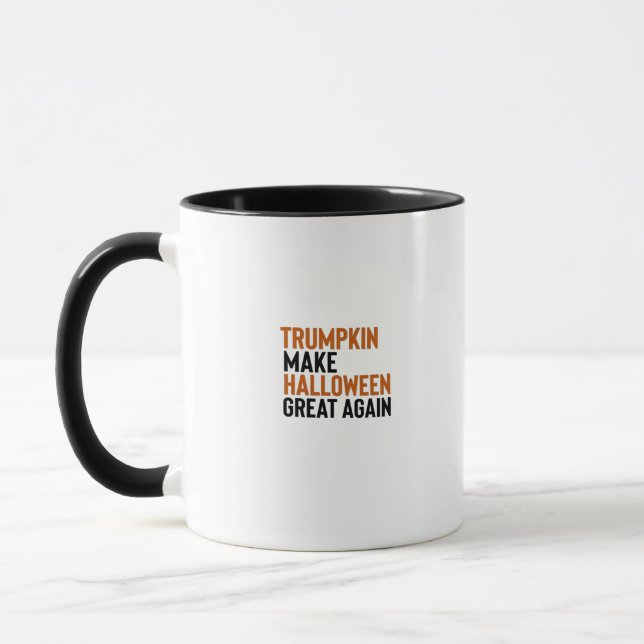 Halloween Trumpkin – Make Halloween Great Again Fu Mug (Left)