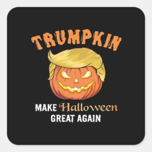 Halloween Trumpkin - Make Halloween Great Again  Square Sticker