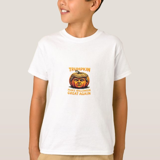 Halloween Trumpkin Make Halloween Great Again T-Shirt (Front)