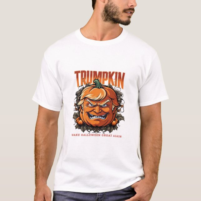 Halloween Trumpkin Make Halloween Great Again Tren T-Shirt (Front)