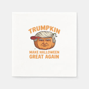 Halloween Trumpkin – Spooky Parody Quote for Hallo Napkin