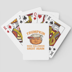 Halloween Trumpkin – Spooky Parody Quote for Hallo Playing Cards
